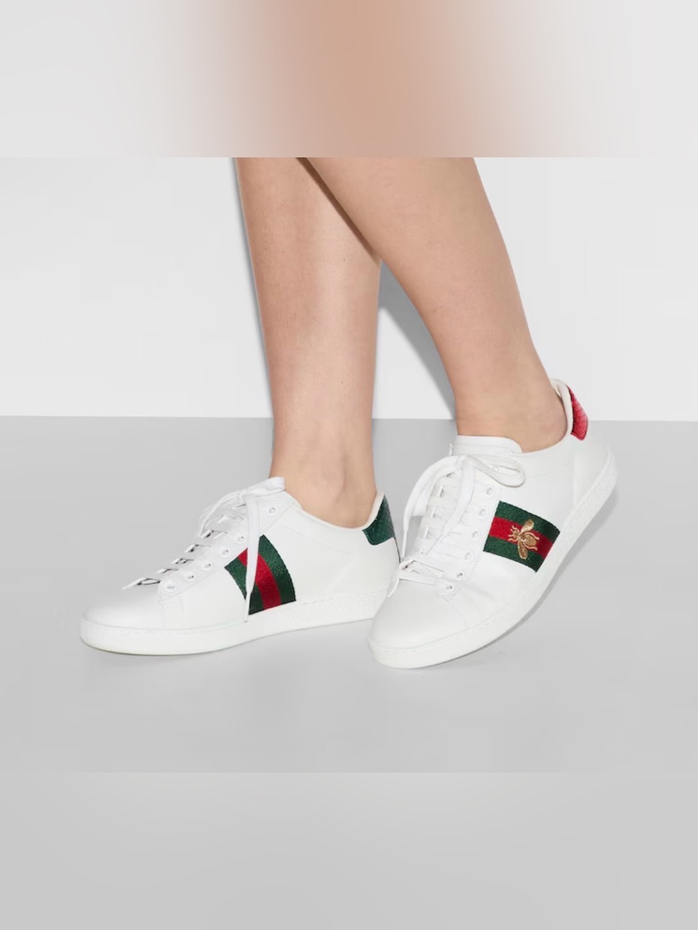 Gucci Women's Ace sneaker with bee- Size 37 - Picture 4 of 14